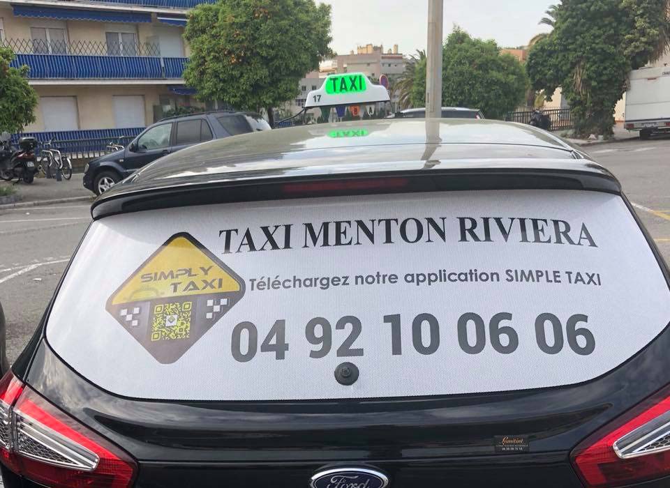 taxi à Menton